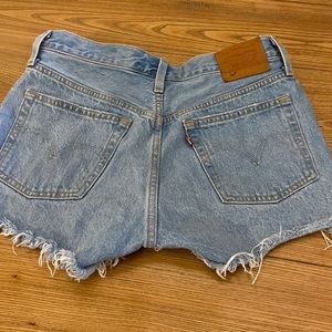 Levi’s 501 button down jean shorts